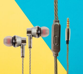 Premium Wired Earphones with Mic – (1 Pc)
