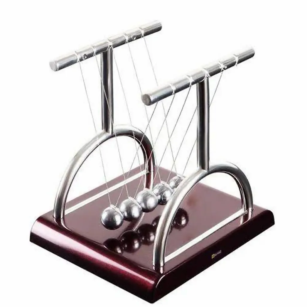 Newton Cradle Desk Toy with Metal Balls for Office Table Decoration - Detailed Feature View 4