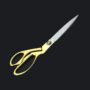 Premium Stainless Steel Tailoring Scissor Sharp Cloth Cutting (8.5inch) (Golden) - Buy Online at Alikart