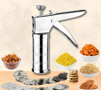 15 in 1 Stainless Steel Kitchen Press – Idiyappam Maker | Murukku Machine | Chakli | Sev | Noodles & Snack Maker
