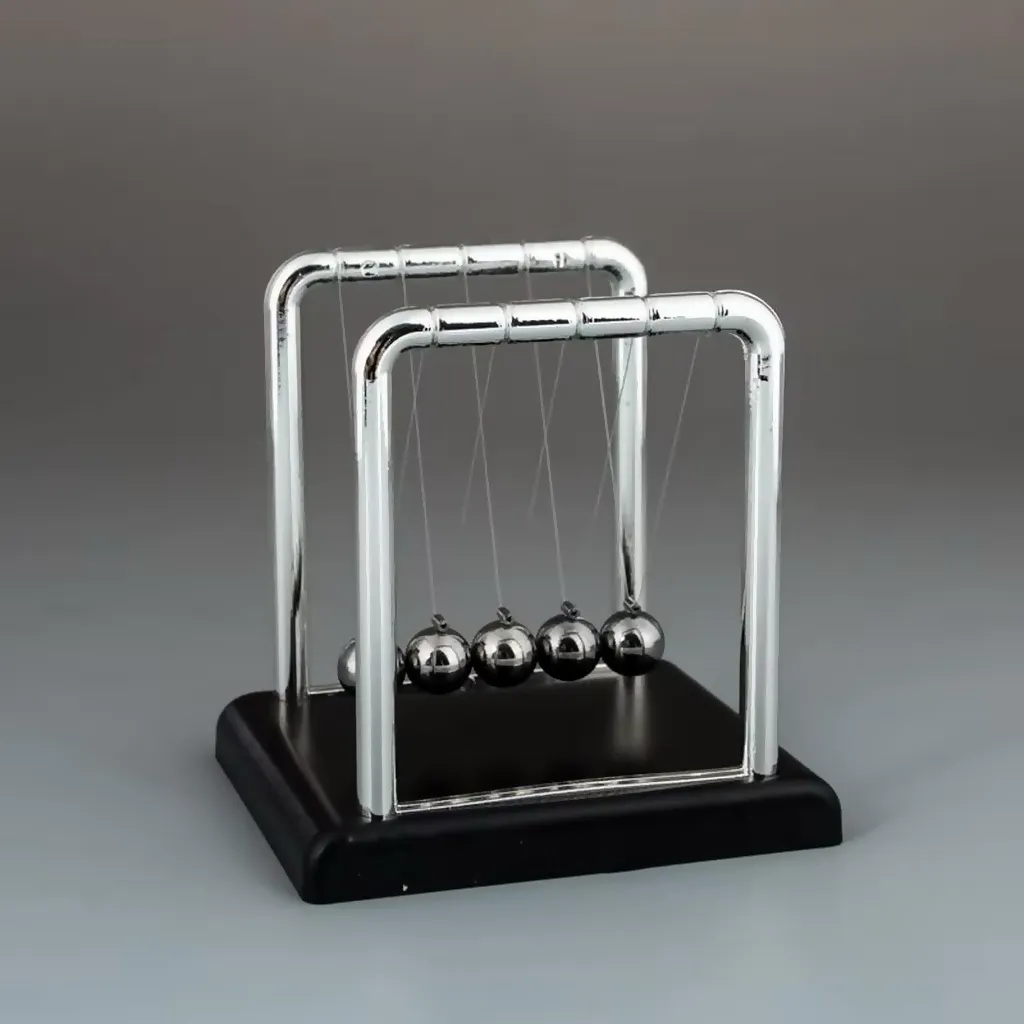 Newton Cradle Desk Toy with Metal Balls for Office Table Decoration - Detailed Feature View 6