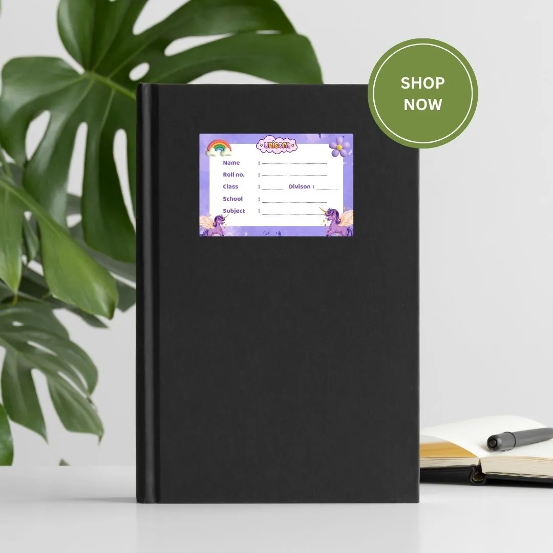 Customized Name Sticker for School Books & Copys- 24 Labels - Detailed Feature View 3