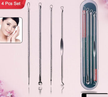 Blackhead Remover, 4-in-1 Stainless Steel Pimple Extractor Tool (1 Pc)