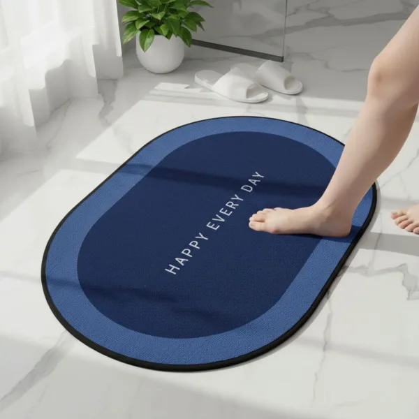 Anti slip Oval Mat, Super Absorbent Floor Mat, Bath Mat, Soft Carpet , bathmat