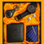 Premium BOVIZ Premium 6-in-1 Men’s Gift Set with Wallet, Wrist Watch, Tie with Pin, Cufflinks, and Keychain | Luxury Formal Accessory Combo for Men | Ideal for Birthday, Anniversary, Festive & Corporate Gifting - Buy Online at Alikart