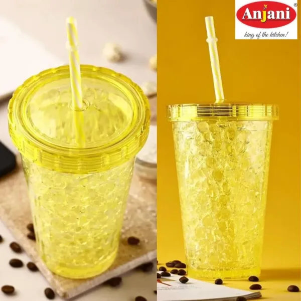 Anjani Kids’ Bubble Sipper Bottle – Fun & Functional Leak-Proof Water Bottle for School & Travel (Random Color) (Pack of 1)