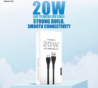 Office Series 20W USB to Micro USB Fast Charging Cable (1 Pc)