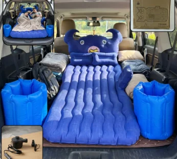 Car Air Mattress Bed Set with Inflatable Cushions and Pump – 1 Set