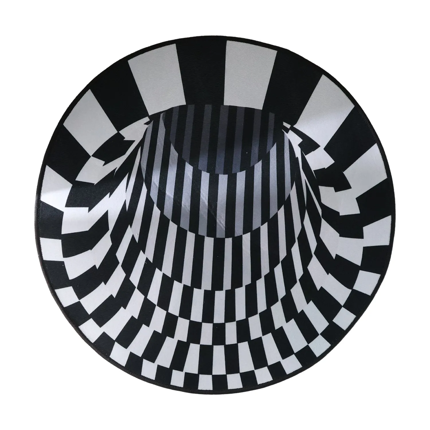 3D Space Round Carpet, Floor Mat Non-Woven Doormat (60 Cm) - Detailed Feature View 4