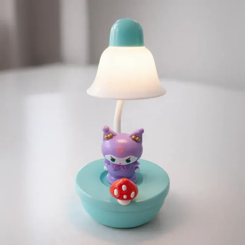 Cartoon Animal LED Table Lamp with in-build Sharpener | USB Rechargeable Study Lamp with Flexible Neck | Kids Desk Lamp-2 Light Modes(Random Cartoon-Pack of 1) - Detailed Feature View 3