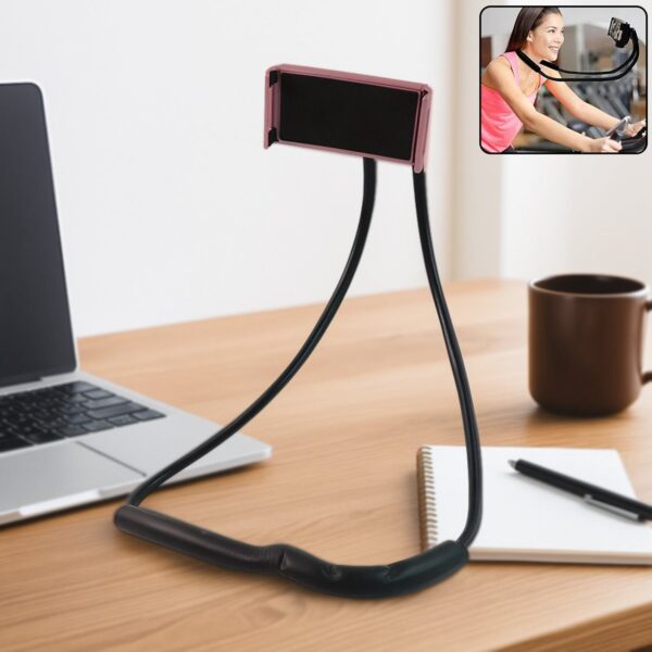 Neck Phone Holder & Desktop Lazy Stand – (1 Pc)