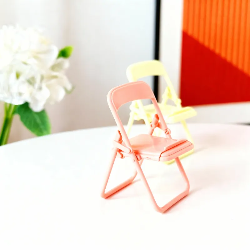 Mini Chair-Shaped Mobile Stand – Cute & Compact Phone Holder (Random color-Pack of 1) - Detailed Feature View 2