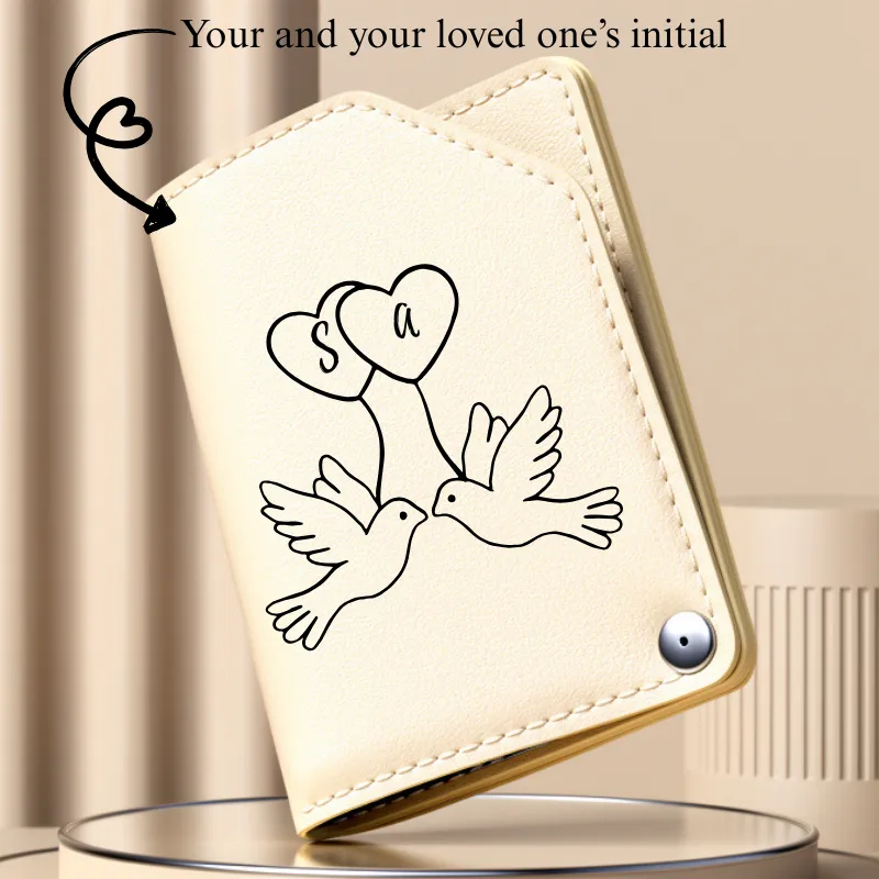 Premium Customized 4 Pcs Manicure Set with Initials & Bird Heart Design – Personalized Travel Nail Care Kit for Men & Women - Buy Online at Alikart