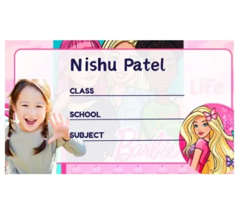 Customized School Book Stickers – Pack of 24 Personalized Name with logo or photo Labels for Kids