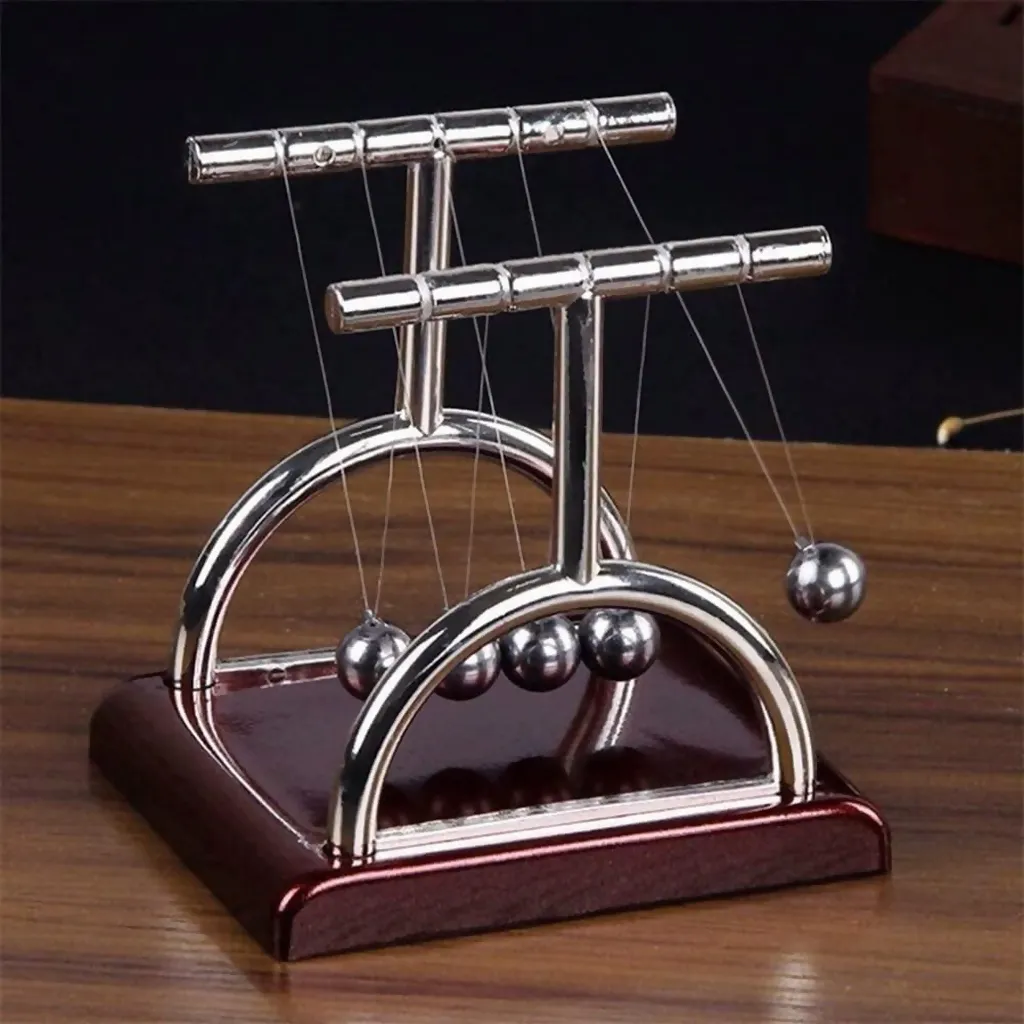 Premium Newton Cradle Desk Toy with Metal Balls for Office Table Decoration - Buy Online at Alikart
