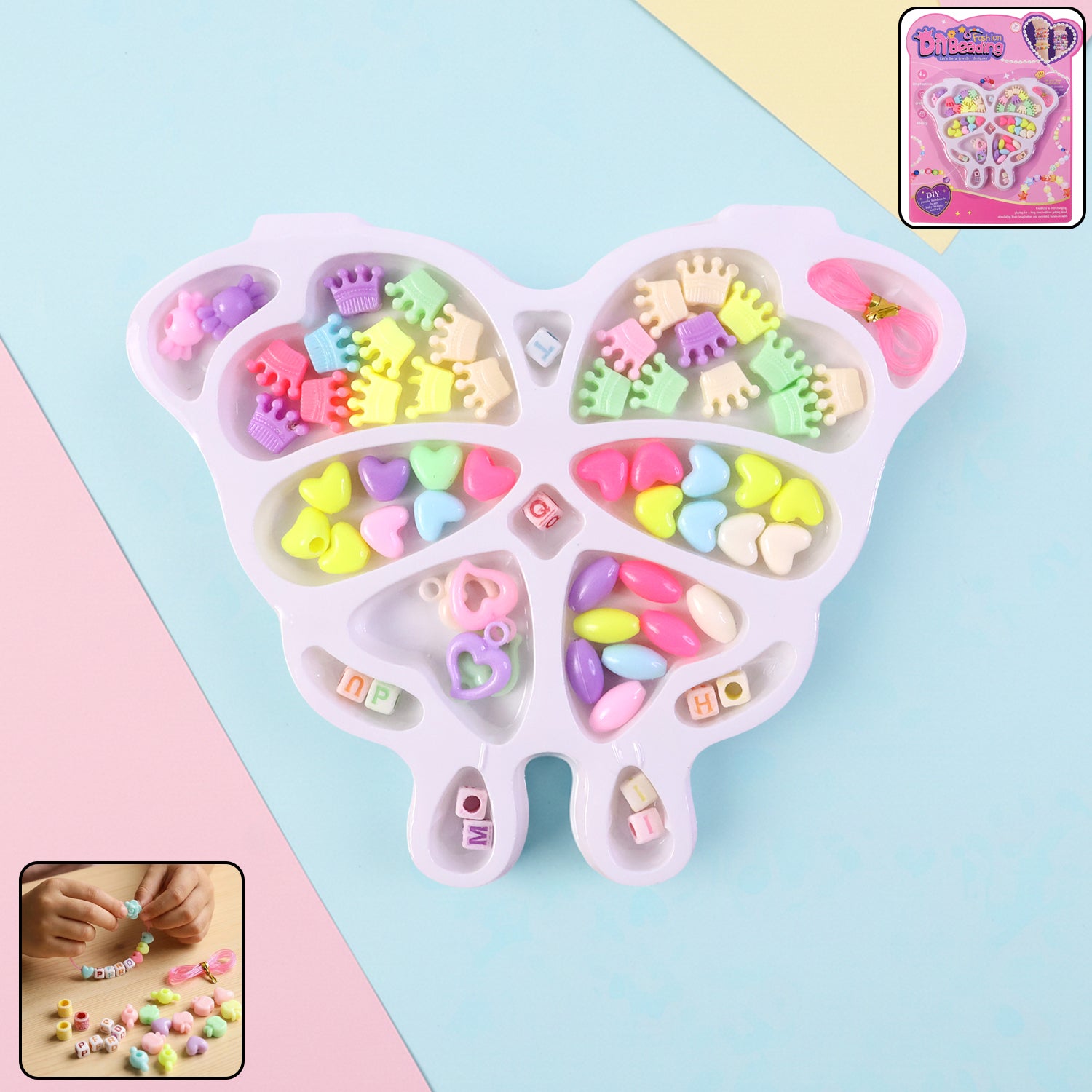 Premium DIY Fashion Beading Jewellery Making Kit (1 Set) - Buy Online at Alikart