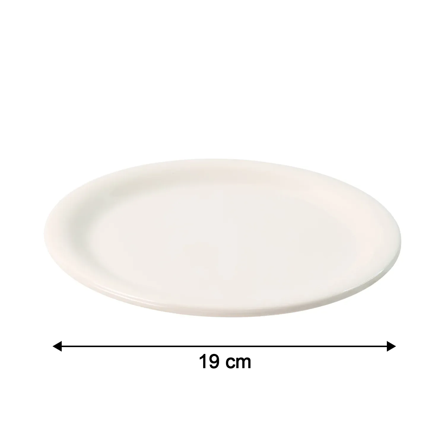 Plastic Round Dinner / Serving Plate – 19 cm (1 Pc) - Detailed Feature View 7