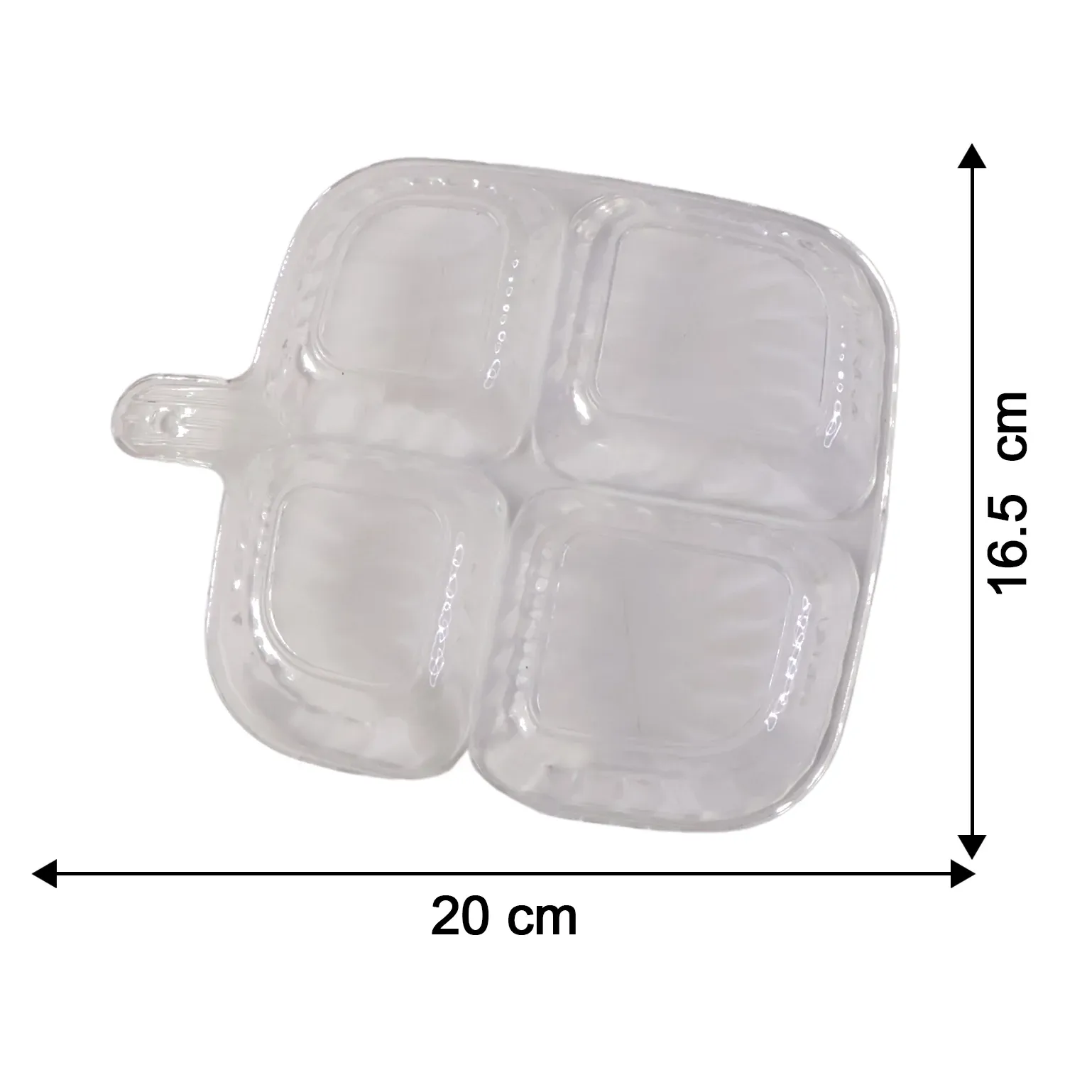 Plastic Kitchen Trays for Serving (4 Compartment / 1 Pc) - Detailed Feature View 10