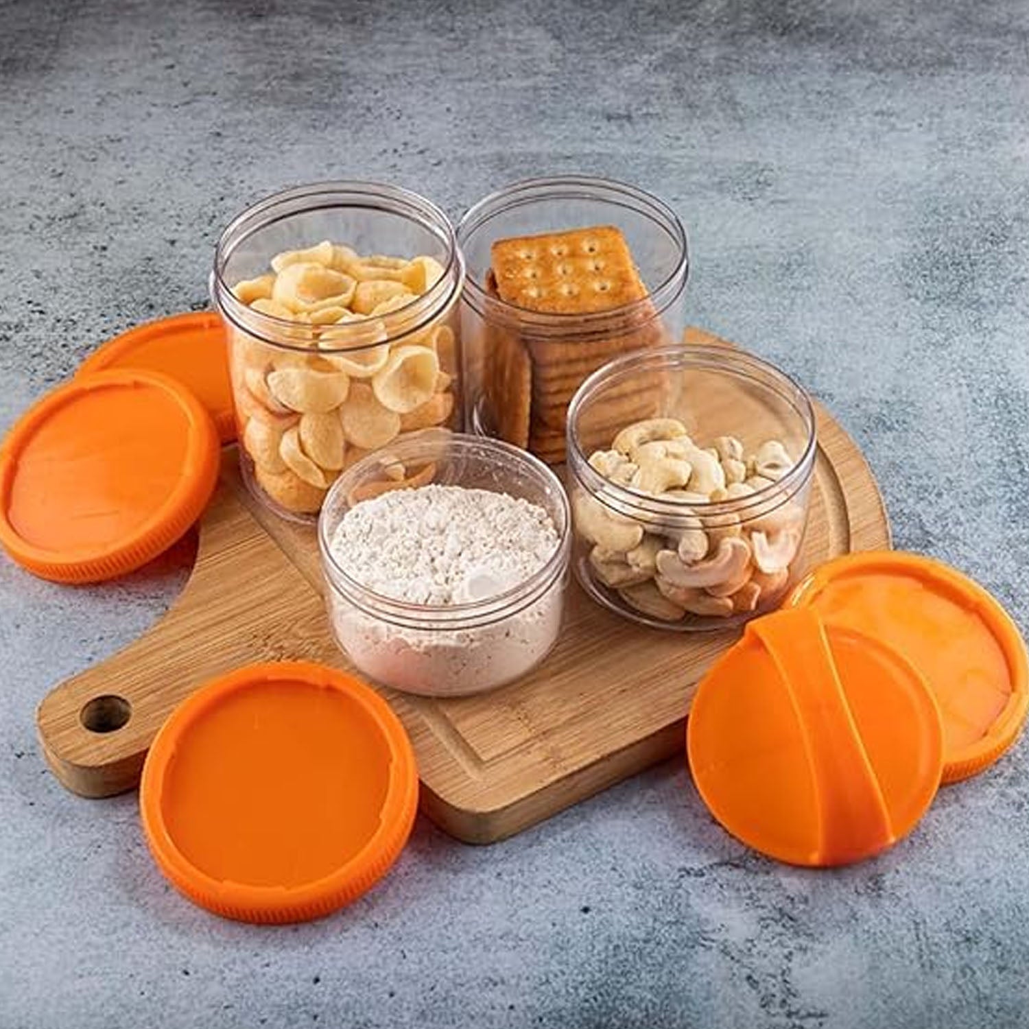 4-in-1 Stackable Dry Fruit Storage Container (1 Set) - Detailed Feature View 3