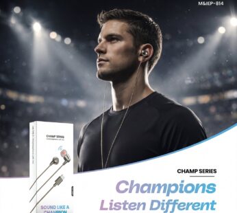 Champ Series Wired Type C Earphones with Mic Type (1 Pc)