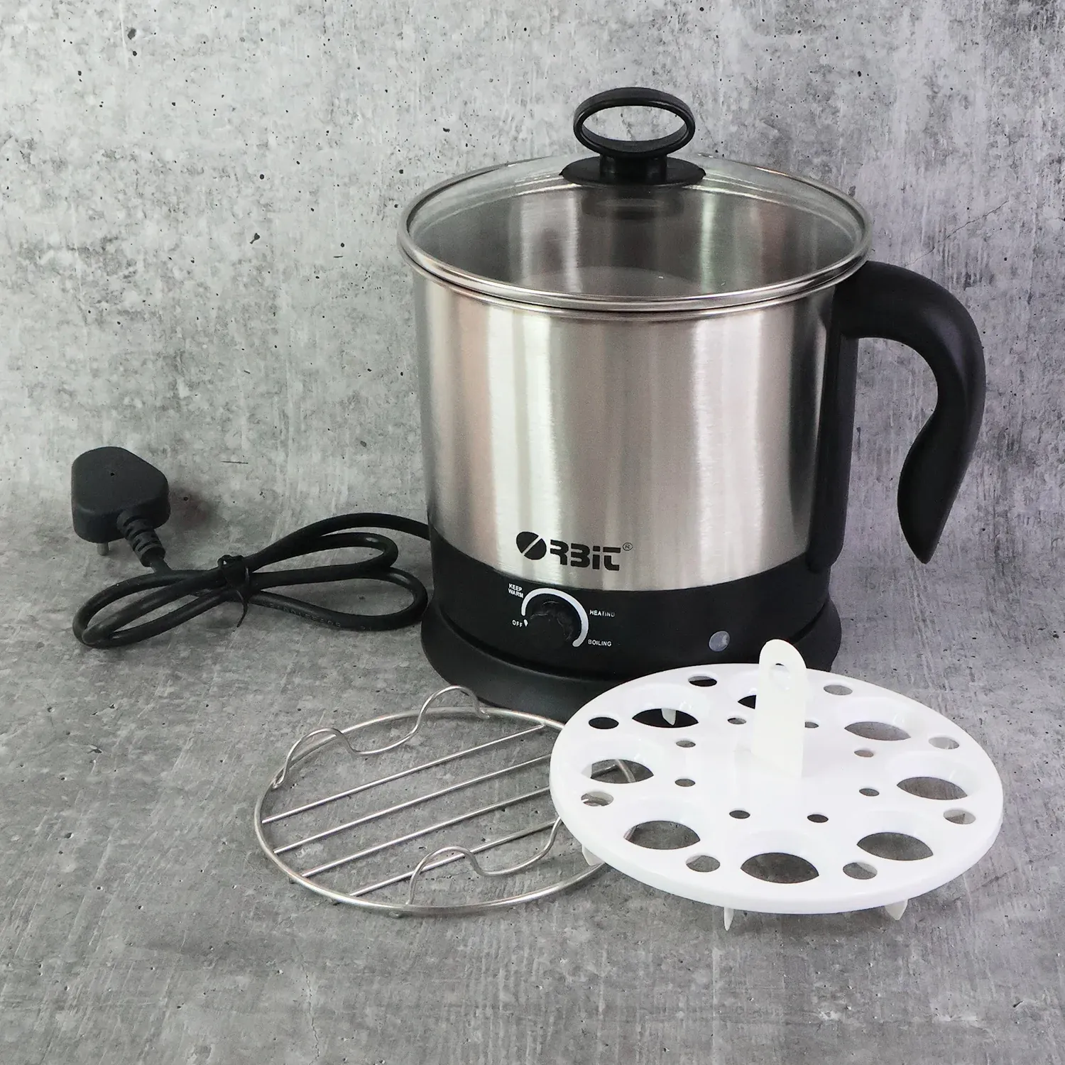 Orbit Electric Idli Cooker and Steamer - 650W - Detailed Feature View 3