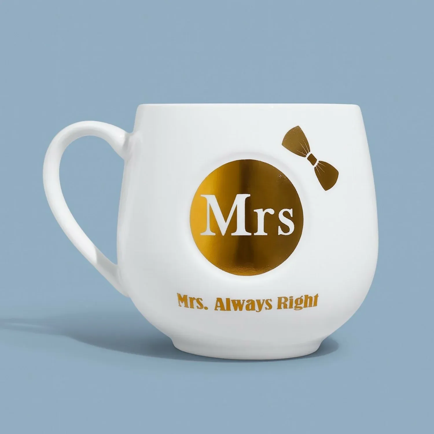 Premium Premium Ceramic Coffee Mug for Women | Mrs. Always Right Printed Cup with Golden Foil Design | Stylish Gift Mug for Wife, Girlfriend, Sister | Durable Glossy Finish | Tea & Coffee Mug for Home & Office (White – Mrs Edition) - Buy Online at Alikart