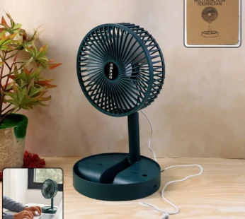 Sensor Foldable Mini Desk Fan with Adjustable Height and Angle (1 Pc)