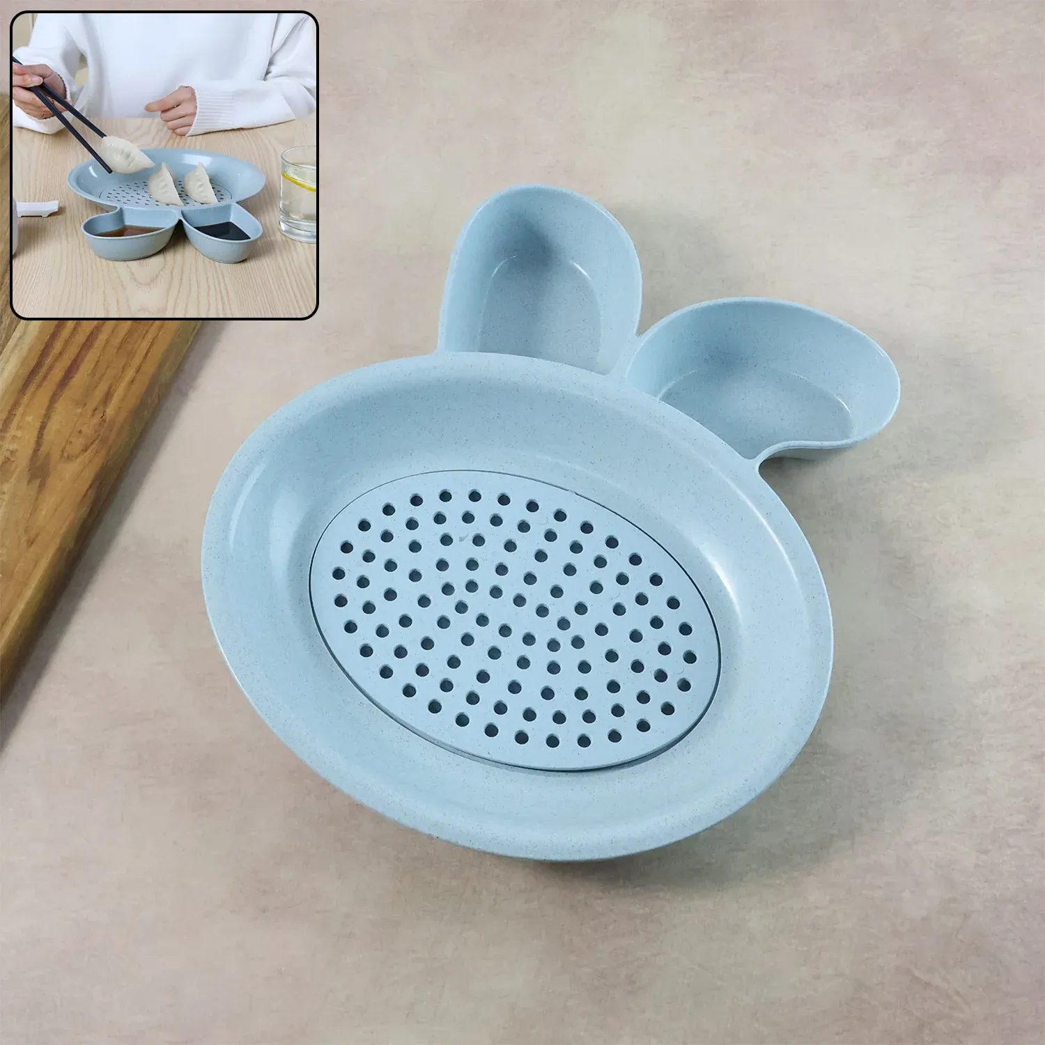 Premium Multi-Purpose Dumpling & Snack Serving Plate (1 Pc) - Buy Online at Alikart