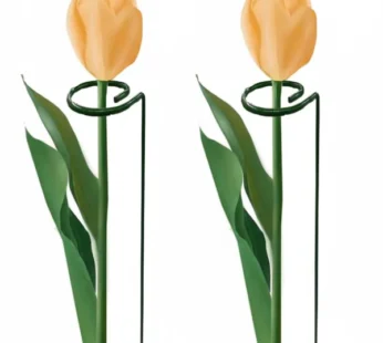 6 Pcs Garden Plants Support Stakes- Sturdy Metal Construction for Strong and Healthy Garden Plants