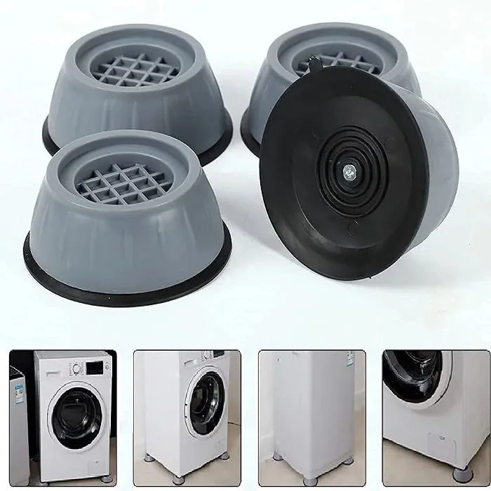 Premium Medium Anti Vibration Pads for Appliances – 4 Pc Set | Noise & Shock Reduction | Non-Slip Pads for Washing Machine, Refrigerator & Furniture - Buy Online at Alikart
