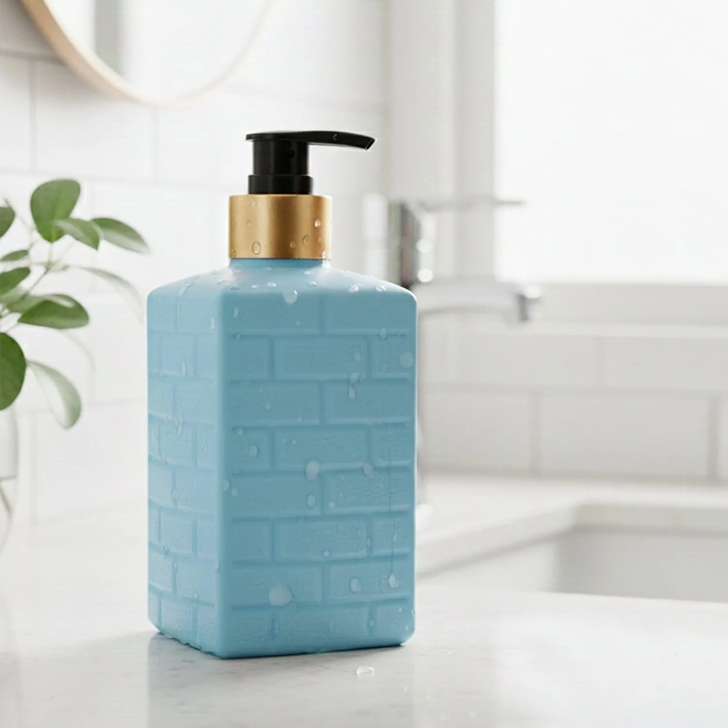 Plastic Soap Dispenser Pump Bottle (1 Pc) - Detailed Feature View 2