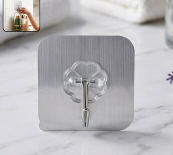 Transparent Heavy Duty Self Adhesive Wall Hook (1 Pc)