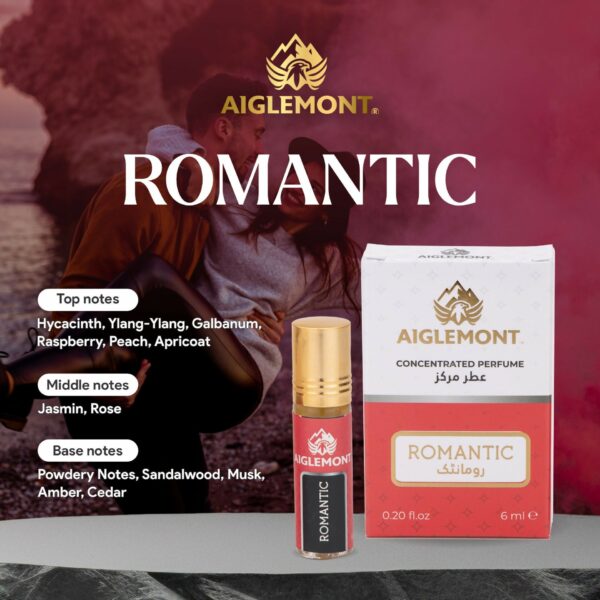 Aiglemont’s Romantic, 6ml Roll-on, Alcohol free, Long Lasting Attar