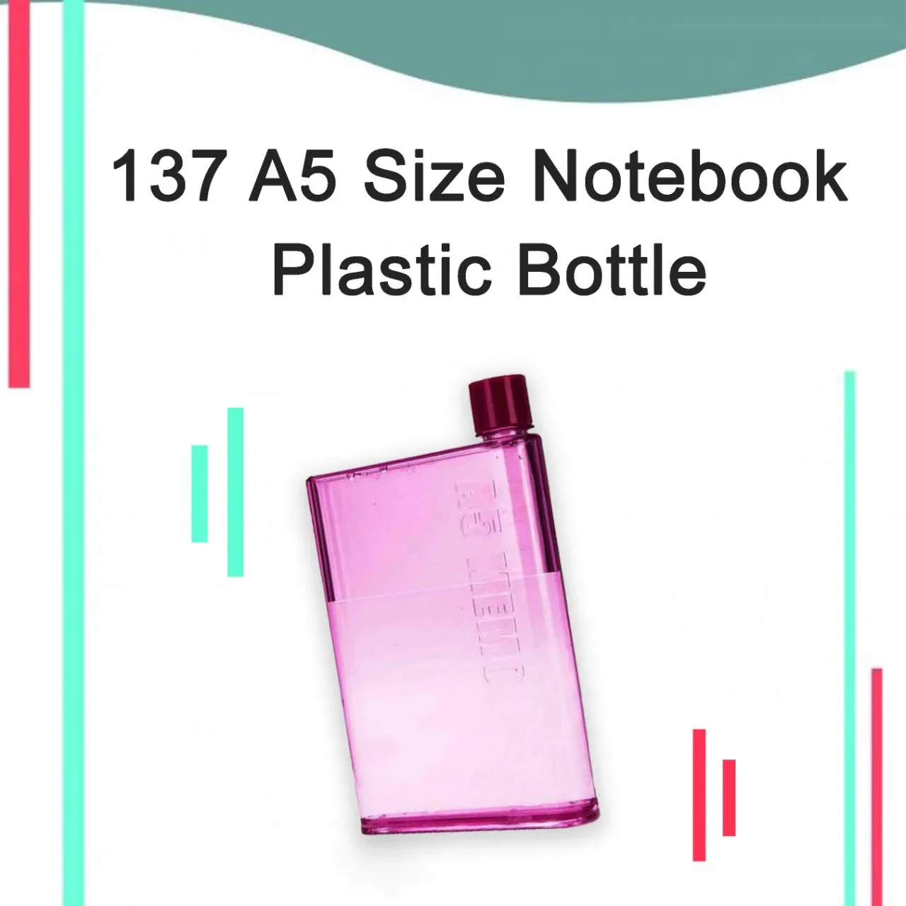 A5 Size Notebook Plastic Bottle (Any Color) - Detailed Feature View 4