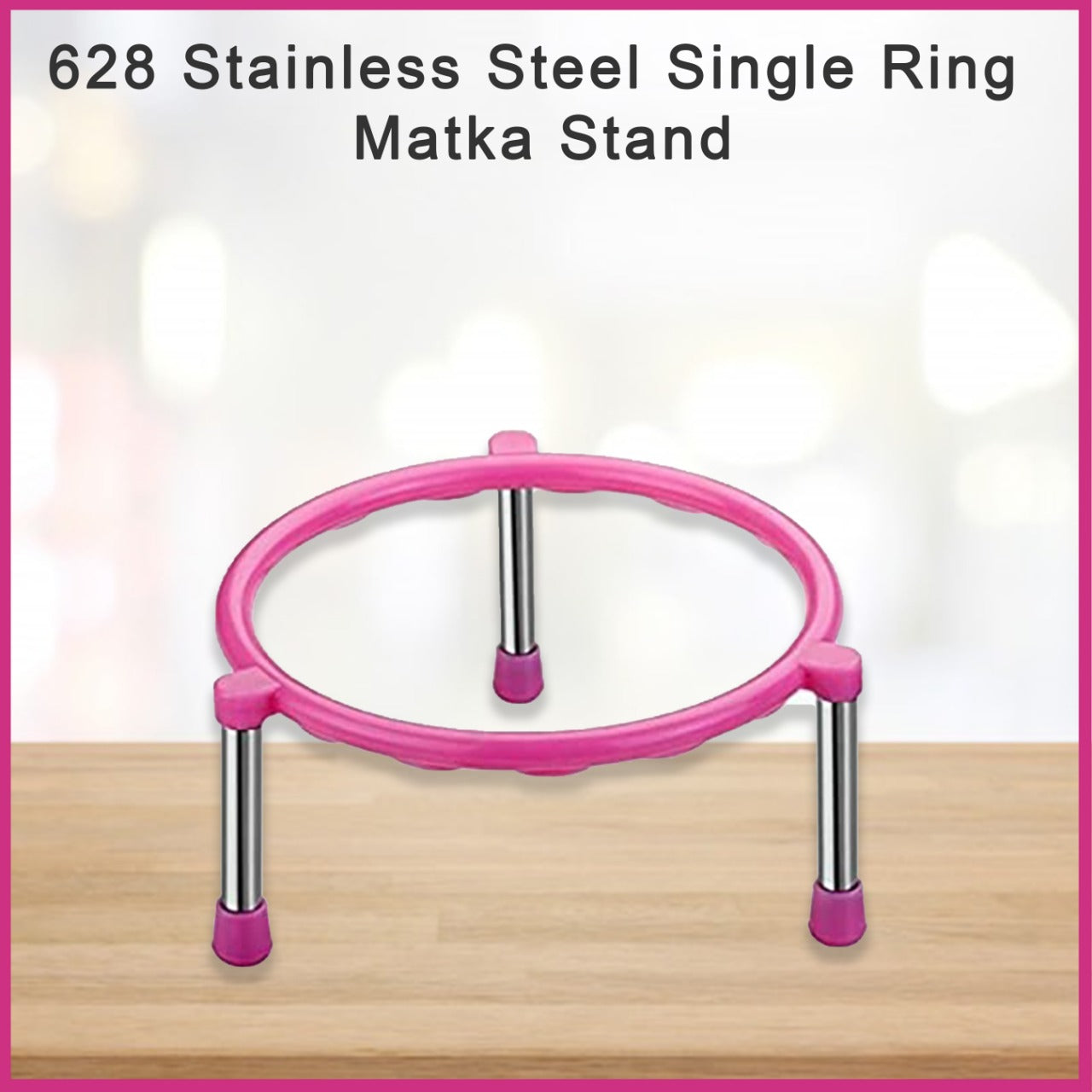 Stainless Steel Single Ring Matka Stand - Detailed Feature View 7