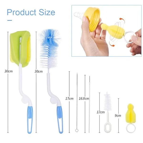 Baby Bottle Nipple Cleaning Brush Set - Detailed Feature View 7