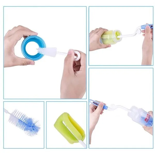 Baby Bottle Nipple Cleaning Brush Set - Detailed Feature View 8