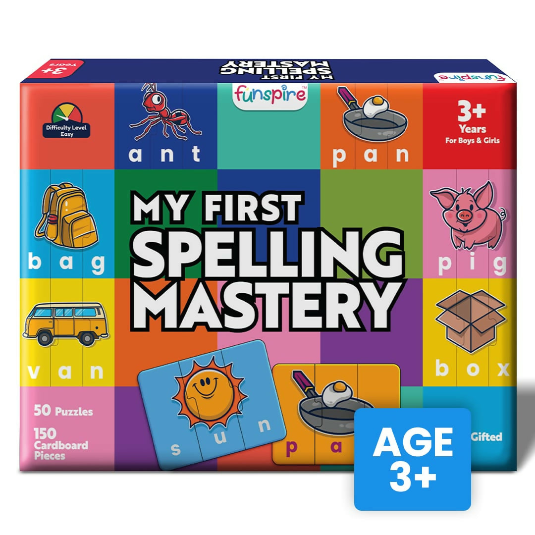 Premium My First Spelling Mastery - Age 3+ (150 cardboard puzzle pieces) - Buy Online at Alikart