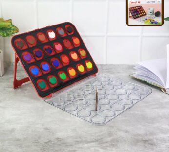Camel ColorPad 24 Assorted Water Colours with Brush in Portable Palette Box