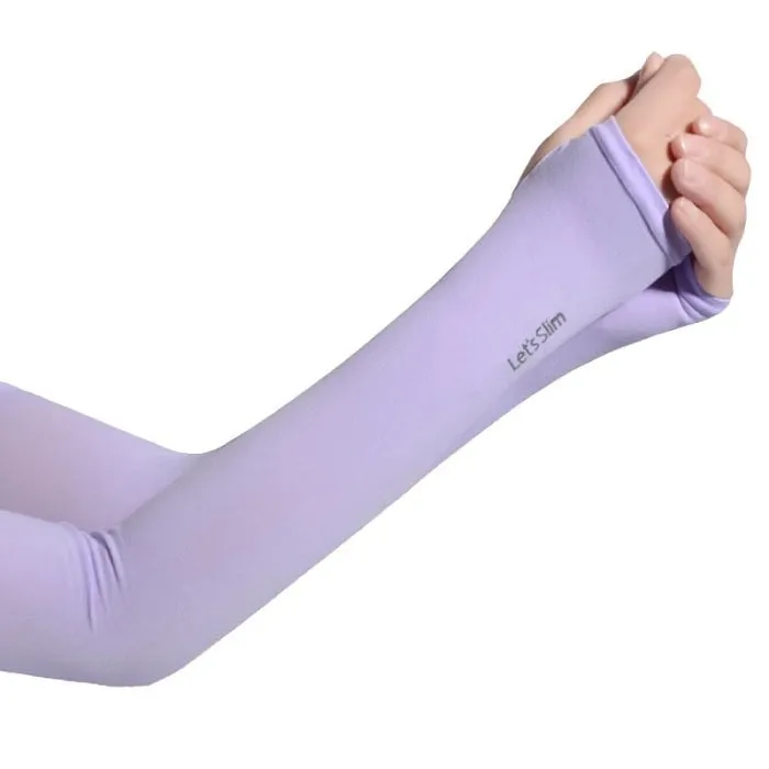 Let's slim Hand Cover Cool Arm Sleeves - UV Protection & Breathable Sports Wear (Pack of 1 Pair) - Detailed Feature View 8