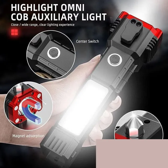 LED 3W Torch Light – Rechargeable Bright Flashlight for Outdoor, Camping, Emergency & Home Use - Detailed Feature View 6