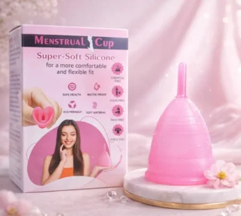 Menstrual Cup – Reusable Soft Silicone Period Cup for Women, Eco-Friendly & Leakproof Feminine Hygiene Solution (Pack of 1)