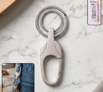Durable Metal Keychain with Secure Clip (1 Pc)