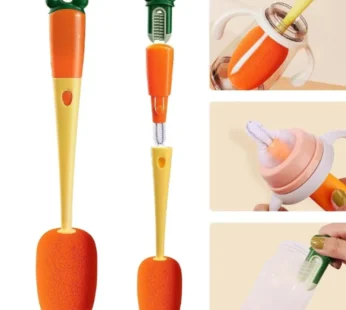 Multifunctional Cup & Bottle Cleaning Brush – Easy Scrub for Water Bottles, Cups, and Tumblers (Random color-Pack of 1)
