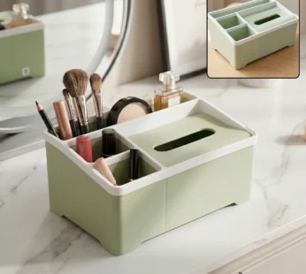 Multipurpose Plastic Storage Organizer Box with Compartments (1 Pc)