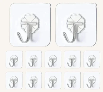 Self Adhesive Sticker Hook (Pack of 10)