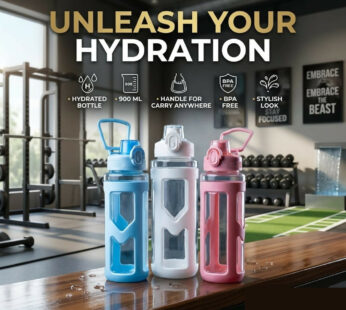 900ml Premium Sports Water Bottle with Carry Handle for Gym & Travel