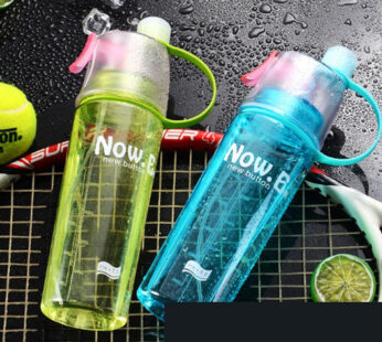 New Spray Portable Water Bottle (600ML)