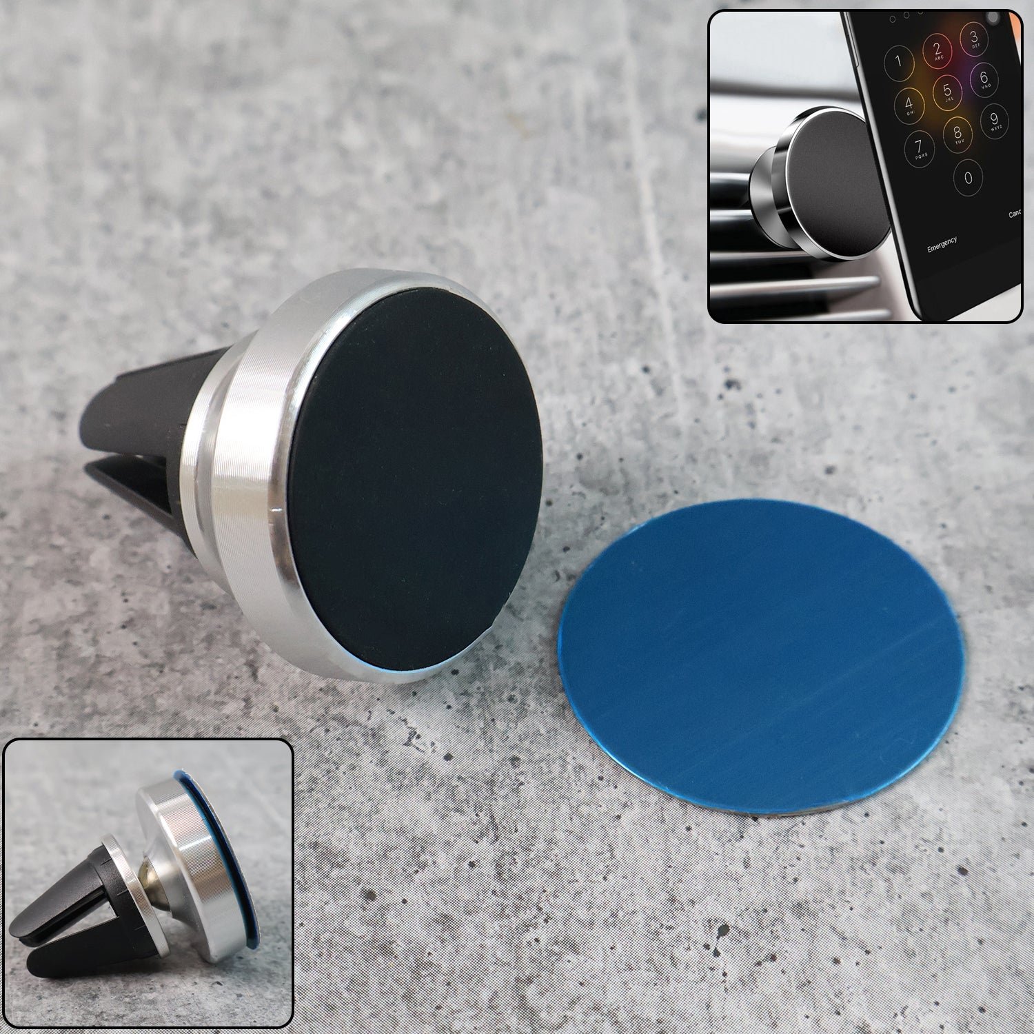 Premium 360° Rotating Magnetic Phone Holder Stand (1 Pc) - Buy Online at Alikart