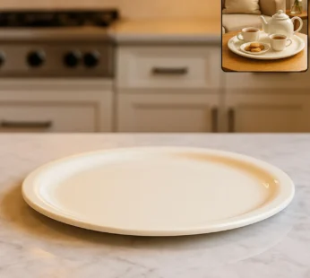 Large Round Multi-Purpose Serving Plate / Tray (1 Pc / 33 Cm)